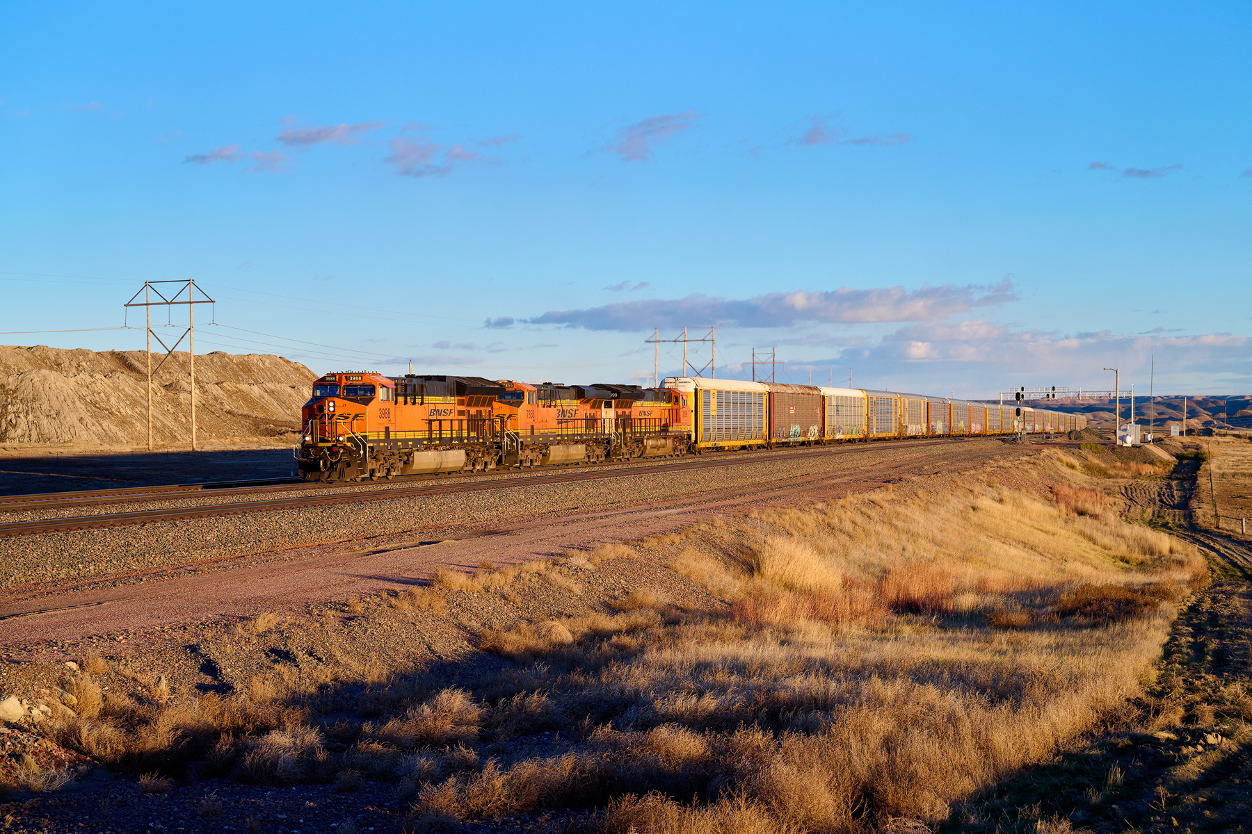 Westlich von Nacco Junction, WY (BNSF Orin Sub)