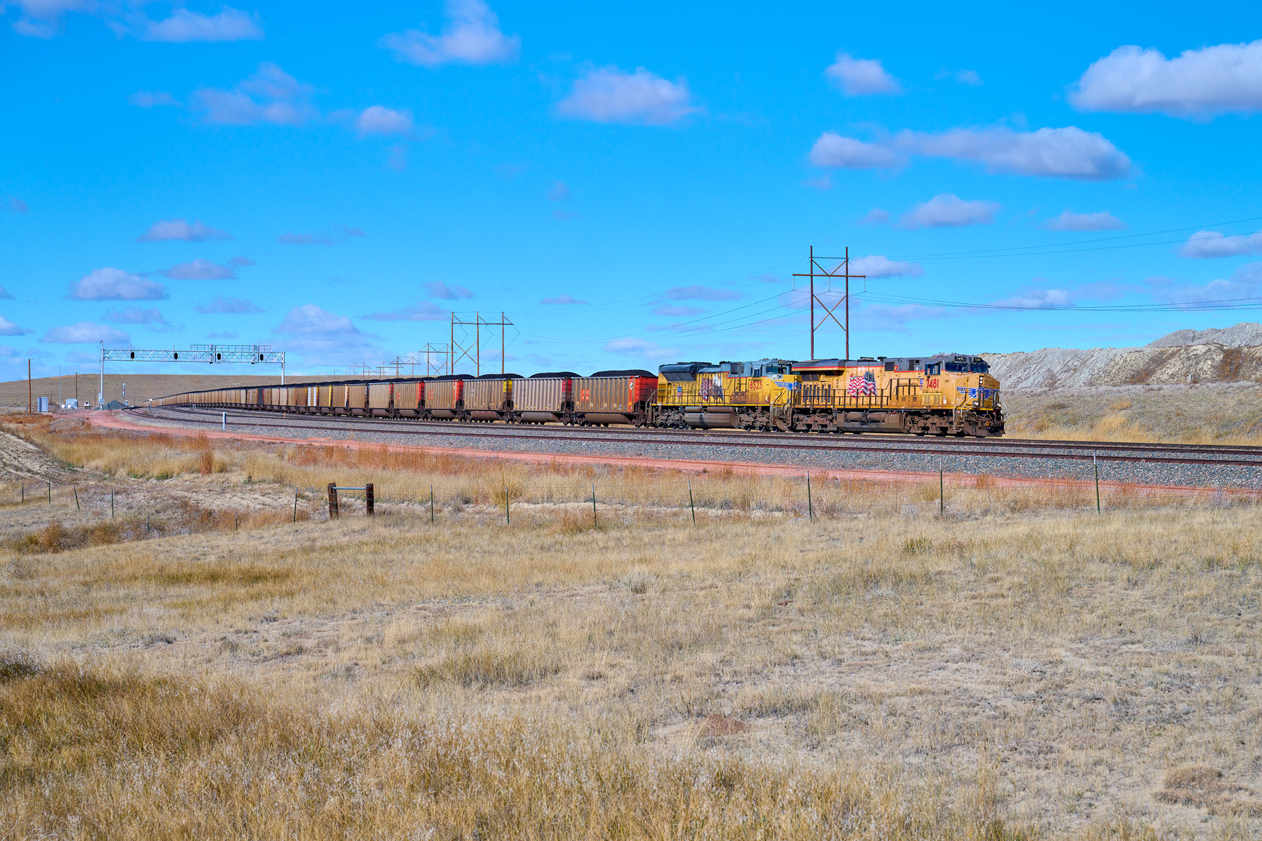 Westlich von Nacco Junction, WY (BNSF Orin Sub)